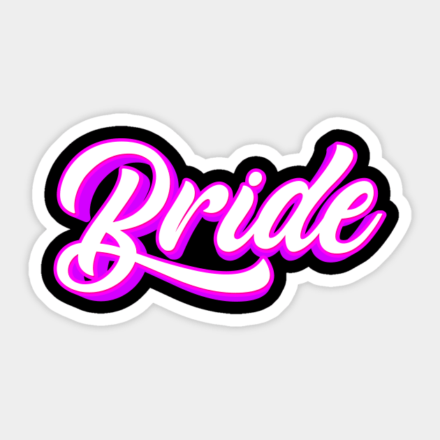 Bride Pink Sticker by missktj